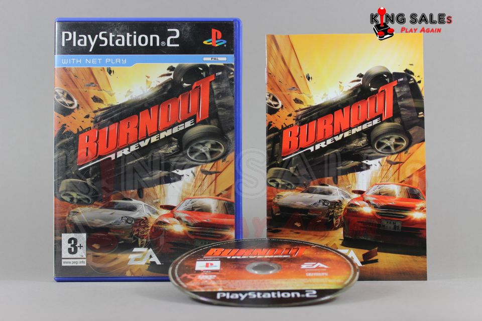 PlayStation 2 Videospiel Burnout Revenge Hülle mit Anleitung und Disc
