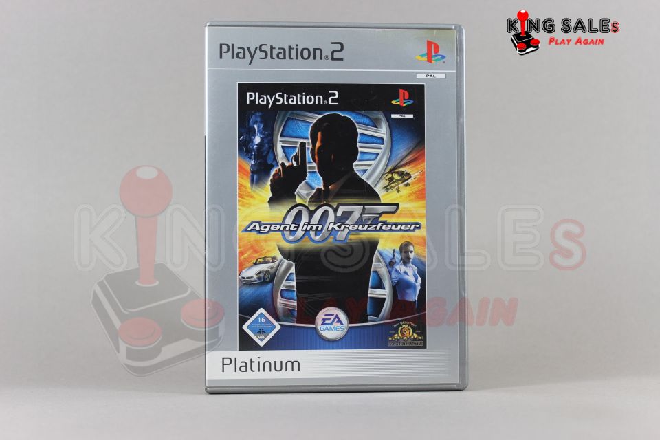 PlayStstaion 2 Videospiel James Bond Agent im Kreuzfeuer Front Platinum