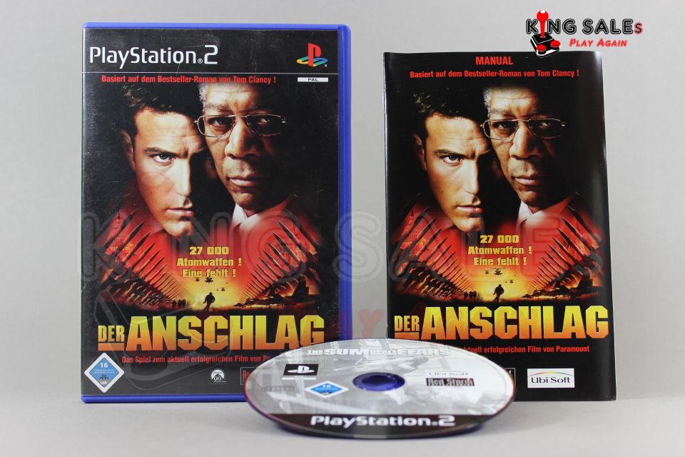 PlayStation 2 Videospiel Der Anschlag Hülle mit Anleitung und Disc