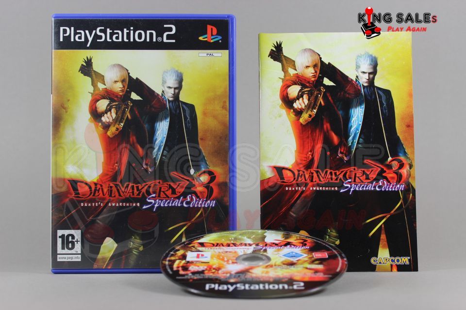 PlayStation 2 Videospiel Devil May Cry 3 Special Edition Hülle mit Anleitung und Disc