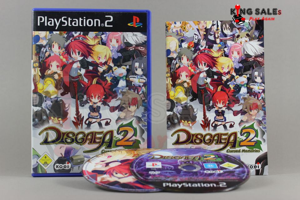 PlayStation 2 Videospiel Disgaea 2 Hülle mit Anleitung und Disc