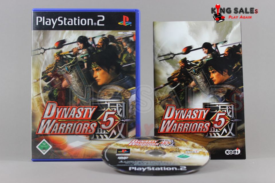 PlayStation 2 Videospiel Dynasty Warriors 5 Hülle mit Anleitung und Disc