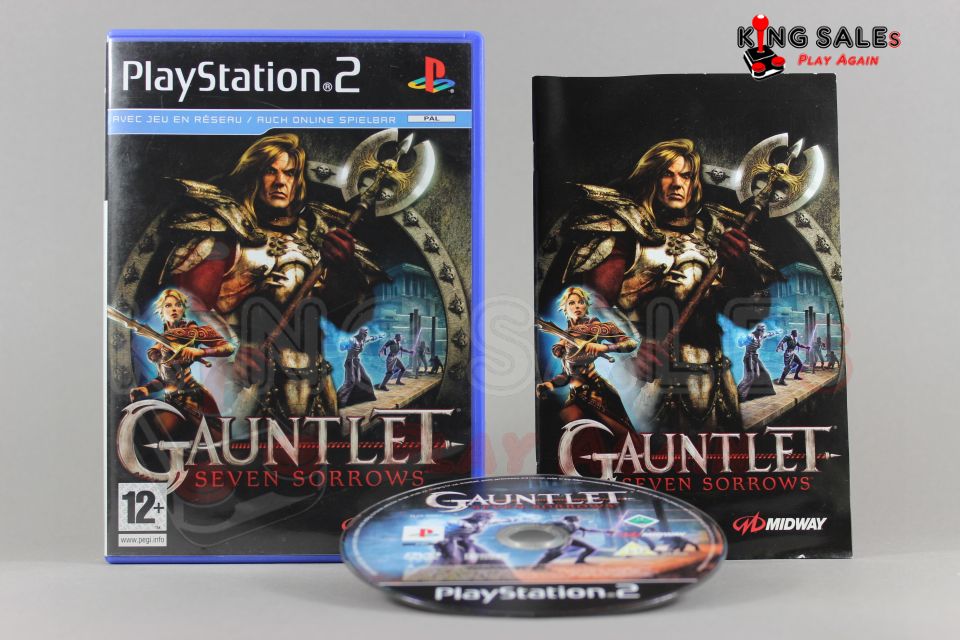 PlayStation 2 Videospiel Gauntlet Seven Sorrows Hülle mit Anleitung und Disc