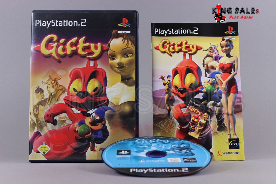 PlayStation 2 Videospiel Gifty Hülle mit Anleitung und Disc