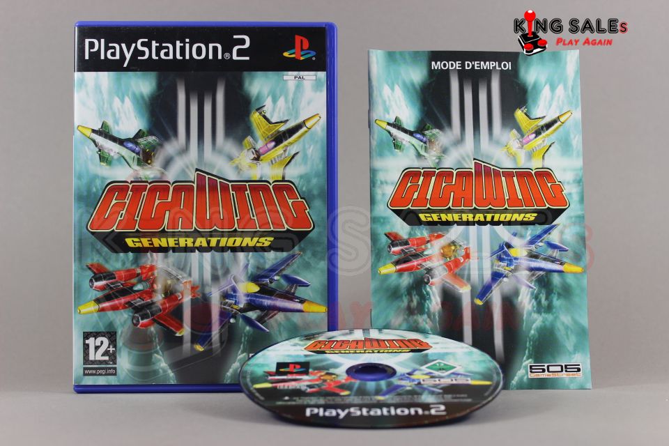 PlayStation 2 Videospiel Gigawing Generations Hülle mit Anleitung und Disc