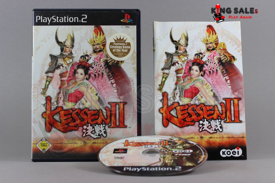 PlayStation 2 Videospiel Kessen II Hülle mit Anleitung und Disc