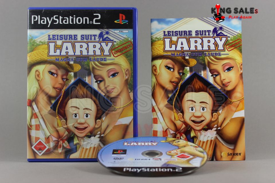 PlayStation 2 Videospiel Leisure Suit Larry Magna cum Laude Hülle mit Anleitung und Disc