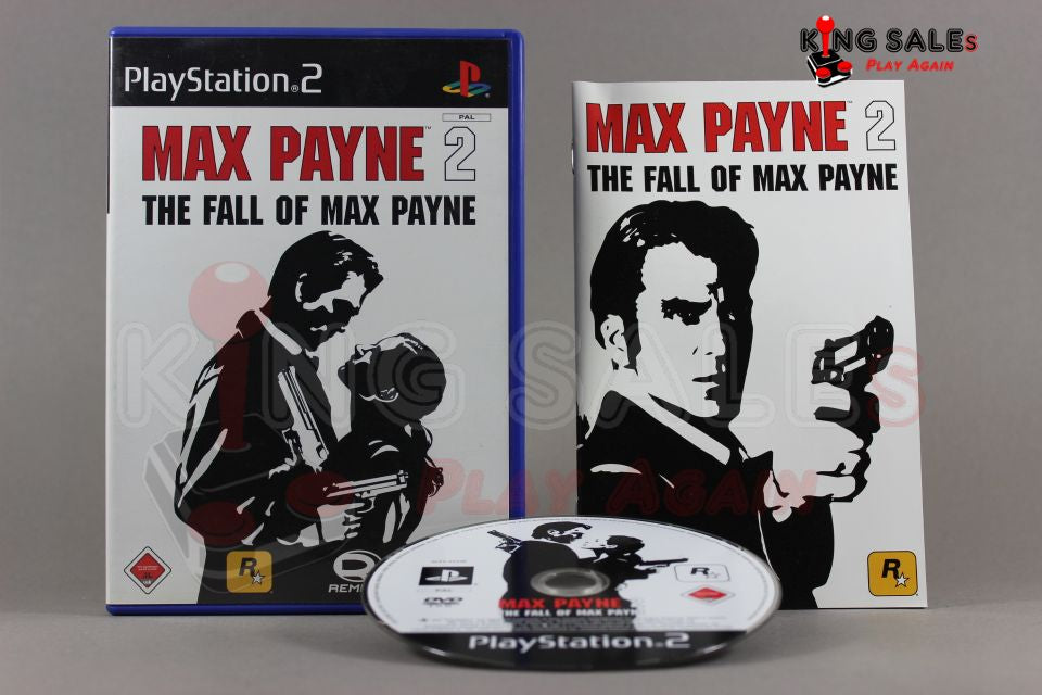 PlayStation 2 Videospiel Max Payne 2 The Fall of Max Payne Hülle mit Anleitung und Disc