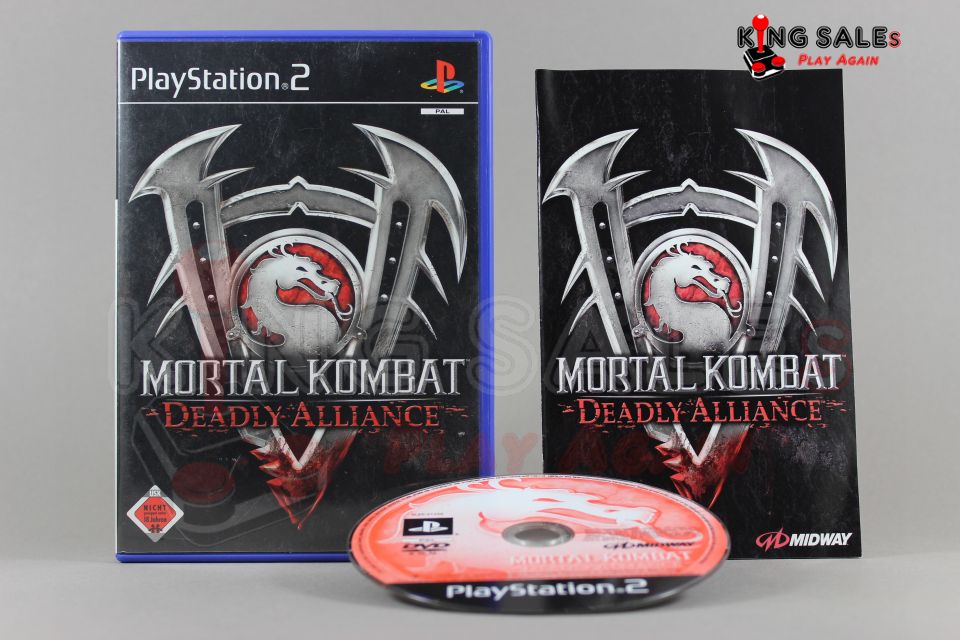 PlayStstaion 2 Spiel Mortal Kombat Deadly Alliance Hülle mit Anleitung und Disc