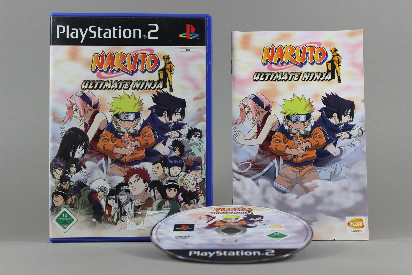 PlayStation 2 Videospiel Naruto Ultimate Ninja Hülle mit Anleitung und Disc