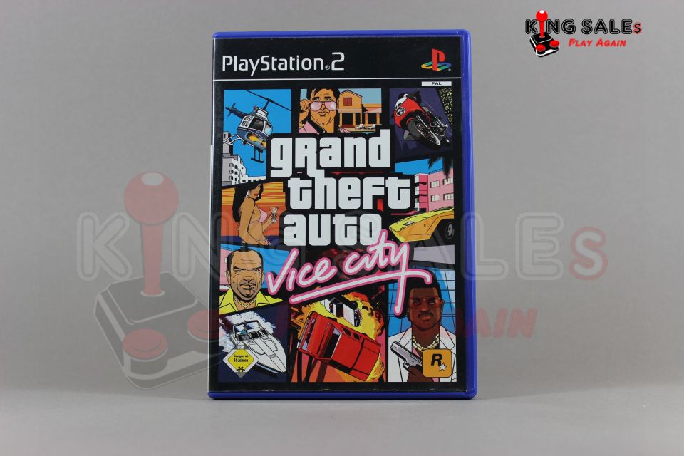 PlayStation 2 Videospiel GTA Vice City Cover von vorne