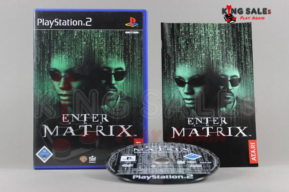 PlayStation 2 Videospiel Enter the Matrix Hülle mit Anleitung und Disc