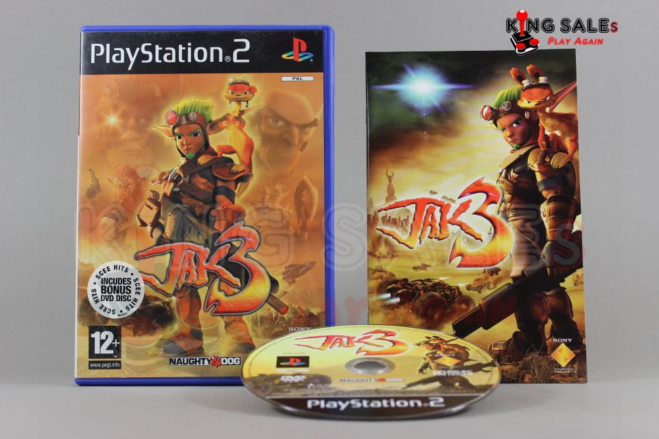 PlayStation 2 Videospiel Jak 3 Hülle mit Anleitung und Disc