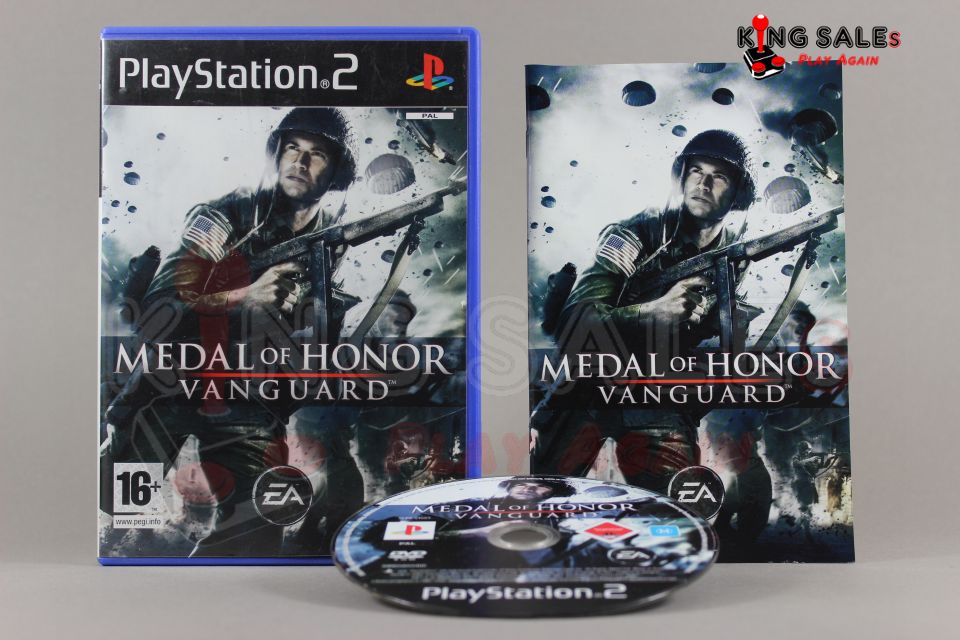 PlayStation 2 Videospiel Medal of Honor Vanguard Hülle mit Anleitung und Disc