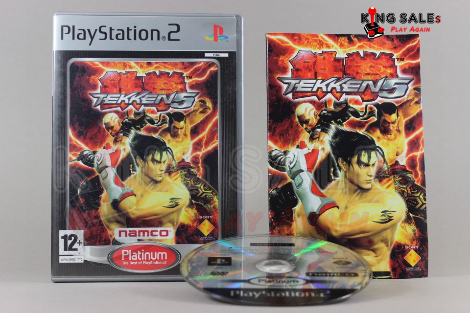PlayStation 2 Videospiel Tekken 5 Hülle mit Anleitung und Disc