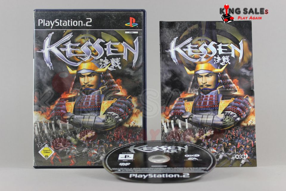 PlayStation 2 Videospiel Kessen Hülle mit Anleitung und Disc