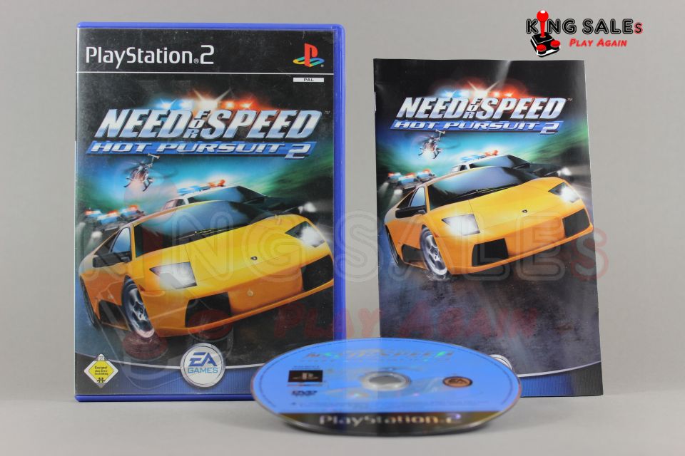 PlayStation 2 Videospiel Need for Speed Hot Pursuit 2 Hülle mit Anleitung und Disc
