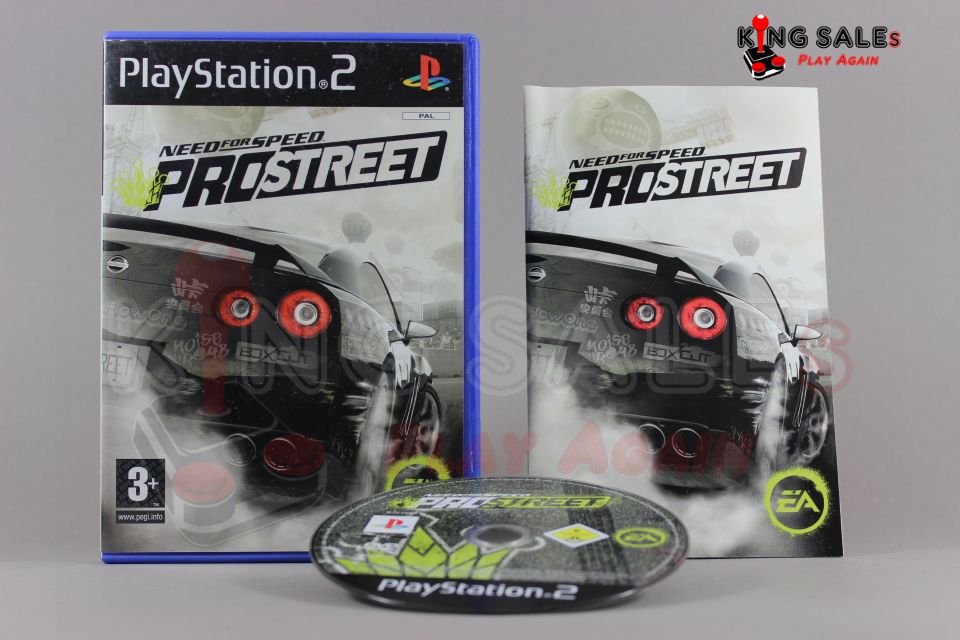 PlayStation 2 Videospiel Need for Speed Pro Street Hülle mit Anleitung und Disc