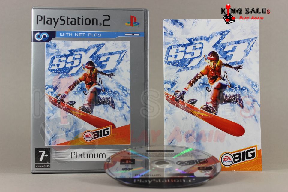 PlayStation 2 Videospiel SSX 3 Platinum Hülle mit Anleitung und Disc