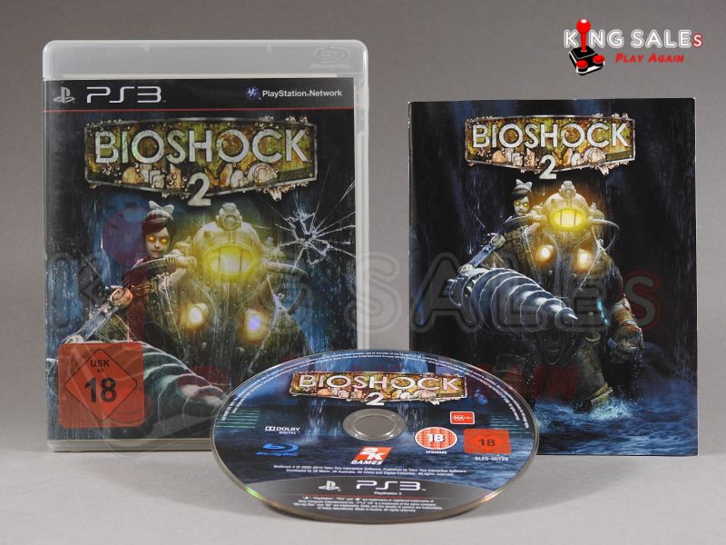 PlayStation 3 Videospiel Bioshock 2 Hülle mit Anleitung und Disc