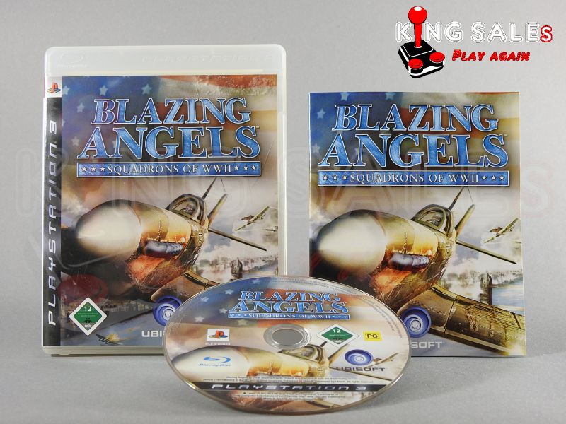 PlayStstaion 3 Videospiel Blazing Angles Squadro of WWII Hülle mit Anleitung und Disc
