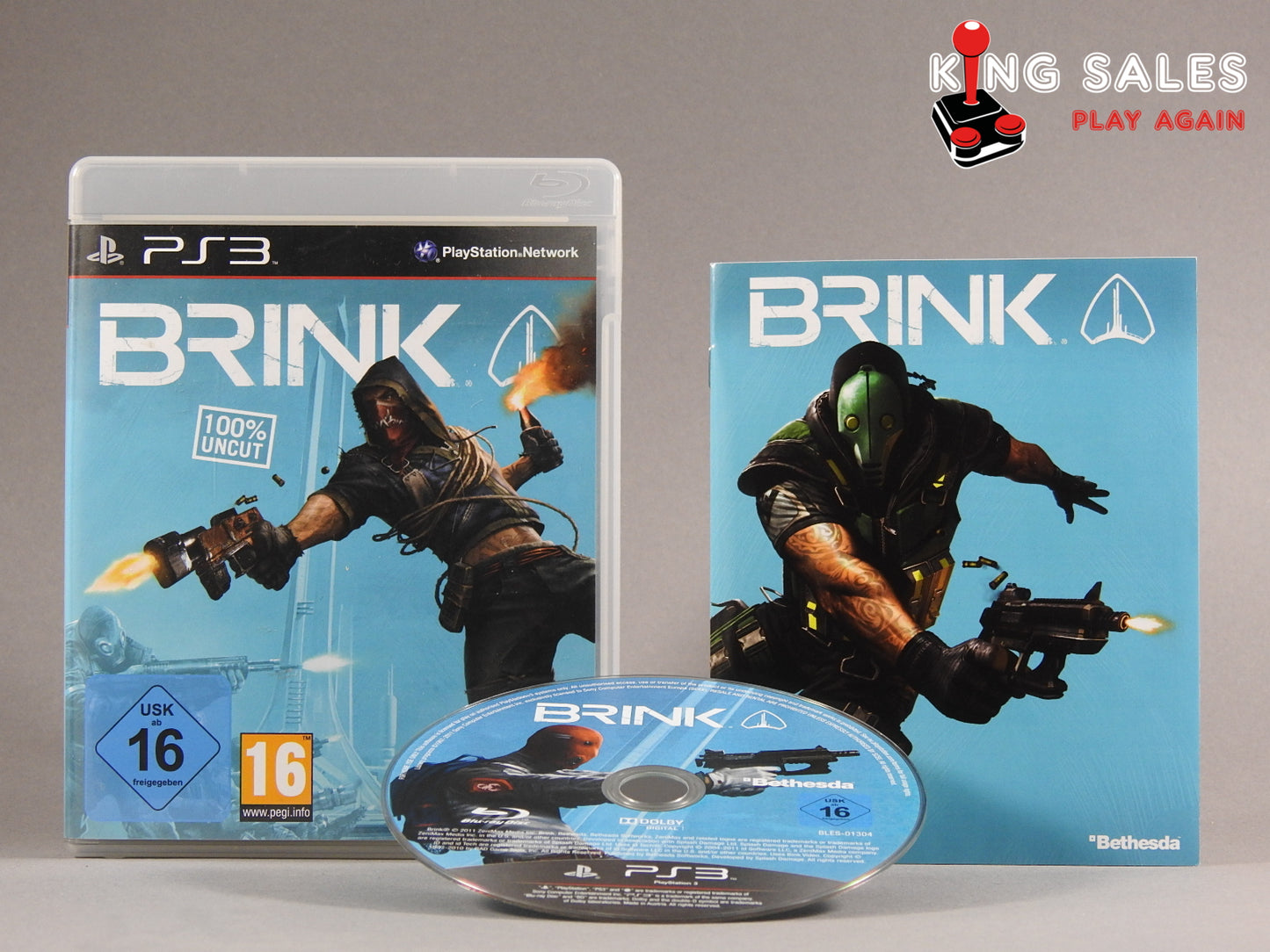 PlayStation 3 Videospiel Brink Hülle mit Anleitung und Disc