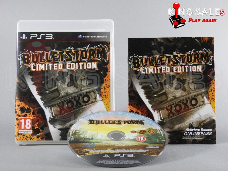 PlayStation 3 Videospiel Bullet Storm Hülle mit Anleitung und Disc