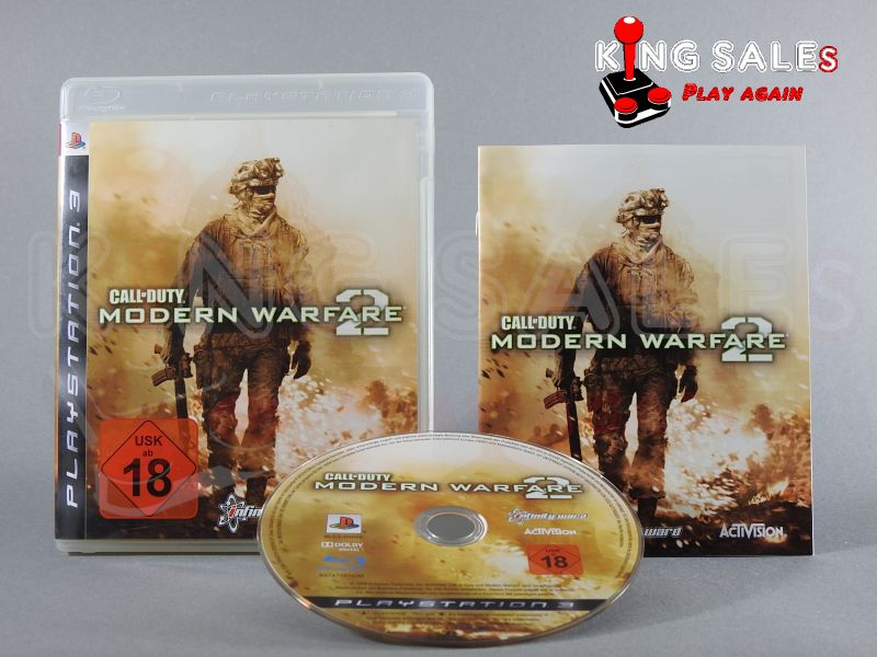 PlayStation 3 Videospiel Call of Duty Modern Warfare 2 Hülle mit Anleitung und Disc