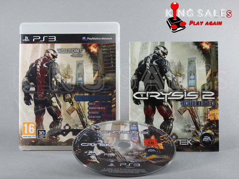 PlayStation 3 Videospiel Crysys 2 Limited Edition Hülle mit Anleitung und Disc