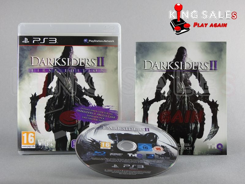 PlayStation 3 Videospiel Darksiders 2 Fist Edition Hülle mit Anleitung und Disc