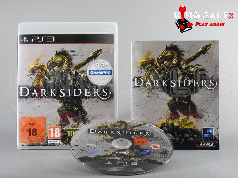 PlayStation 3 Videospiel Darksiders Hülle mit Anleitung und Disc