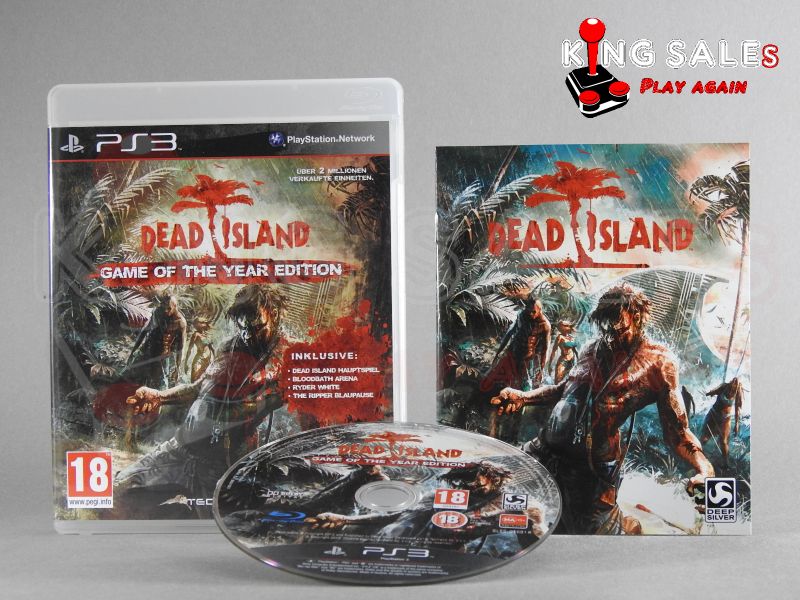 PlayStation Videospiel Dead Island GotY Hülle mit Anleitung und Disc