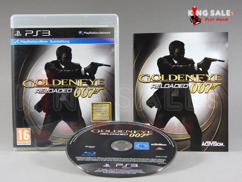 PlayStation Videospiel GoldenEye 007 Reloaded Hülle mit Anleitung und Disc
