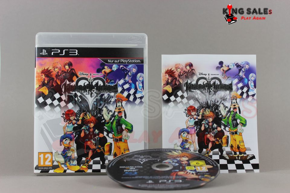 PlayStation 3 Videospiel Kingdom Hearts HD 1.5 ReMIX Hülle mit Anleitung und Disc
