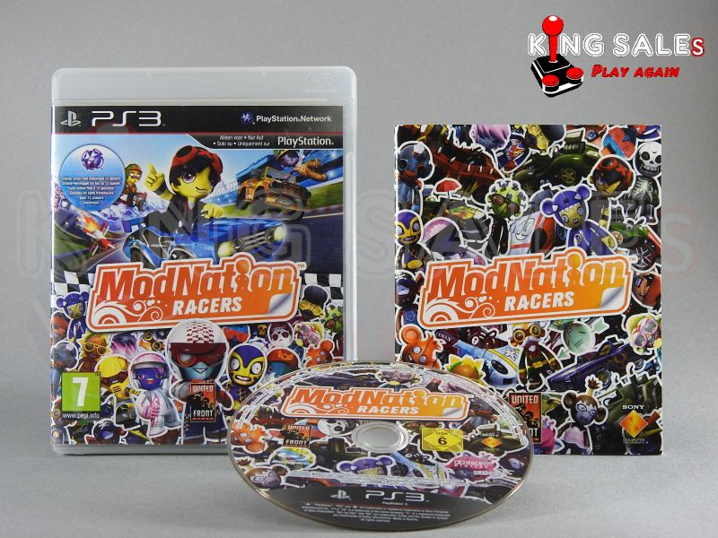 PlayStation 3 Videospiel Mod Nation Racer Hülle mit Anleitung und Disc