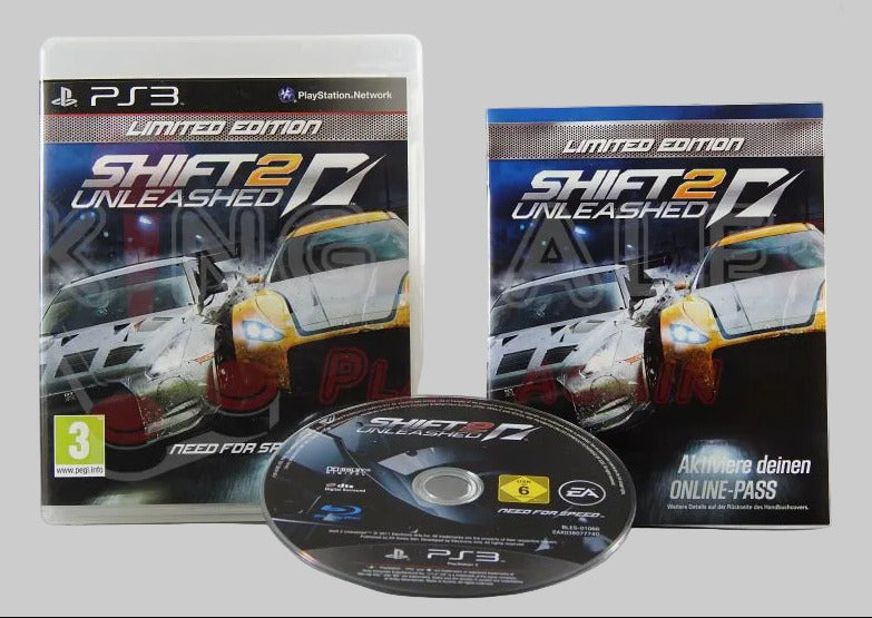 Sony PlayStation 3 Videospiel Need for Speed Shift 2 Unleashed Hülle mit Anleitung und Disc