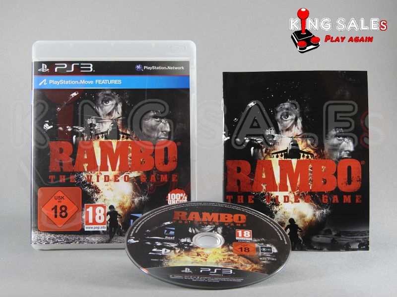 PlayStation 3 Videospiel Rambo The Video GameHülle mit Anleitung und Disc