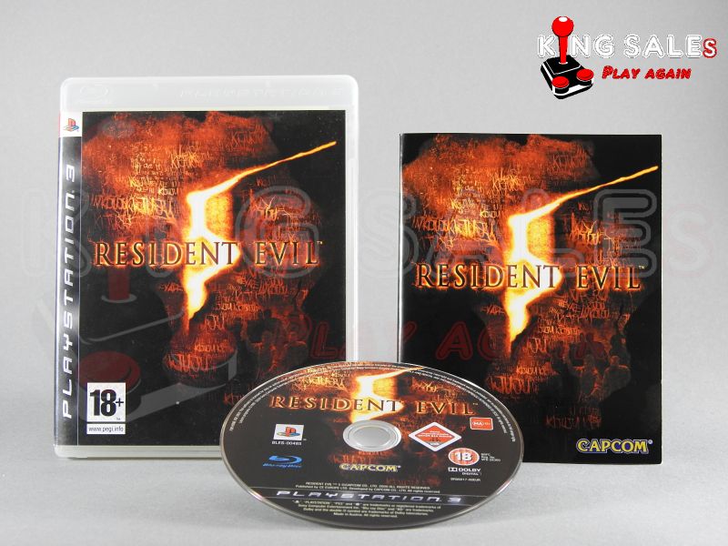 PlayStation 3 Videospiel REsidnet Evil 5 Hülle mit Anleitung und Disc