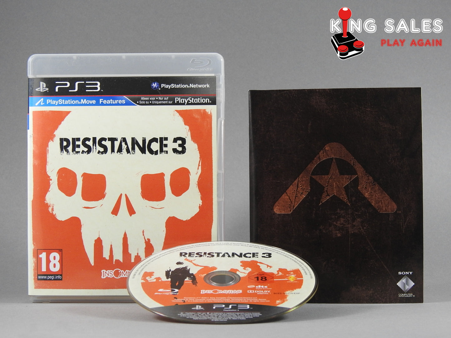PlayStation 3 Videospiel Resistance 3 Hülle mit Anleitung und Disc