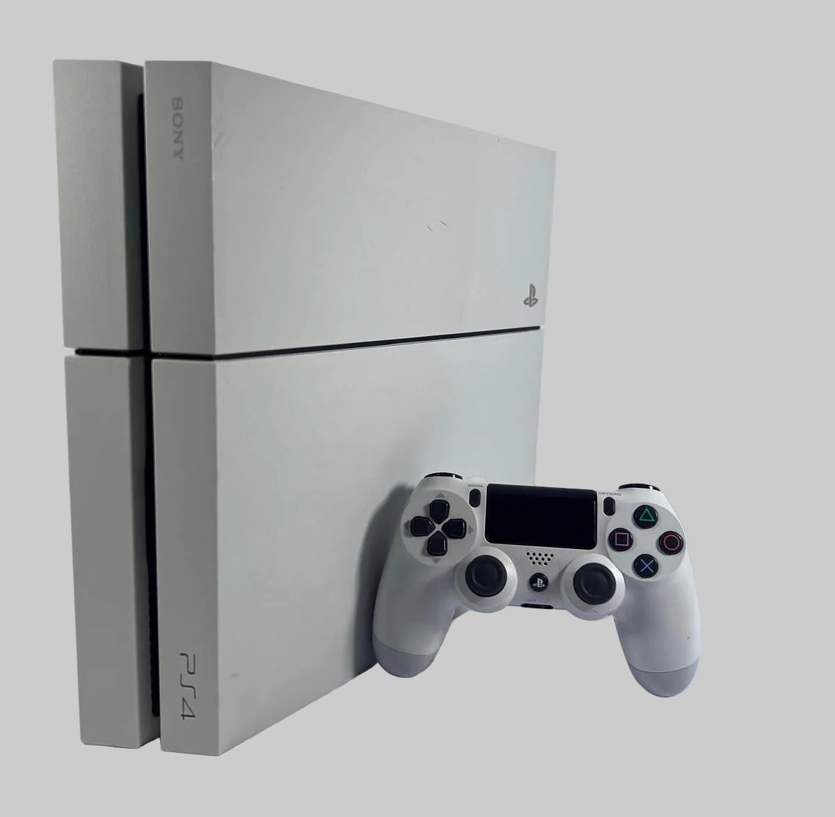 PlayStation 4 Konsole in weiss mit Controller