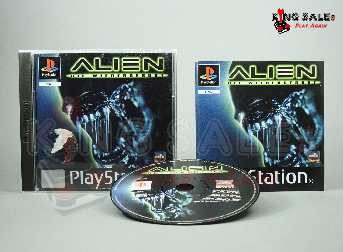 PlayStation Videospiel Alien Die Wiedergeburt Hlle mit Anleitung und Disc