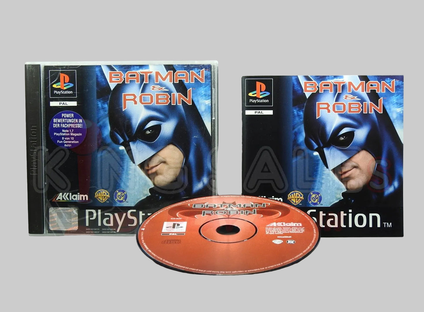 PlayStation 1 Videospiel Batman & Robin Hülle mit Anleitung und Disc