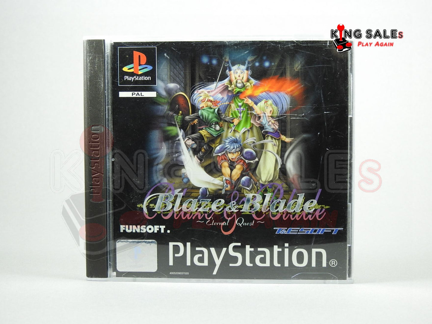 PlayStation Videospiel Blaze & Blade - Eternal Quest Cover von vorne