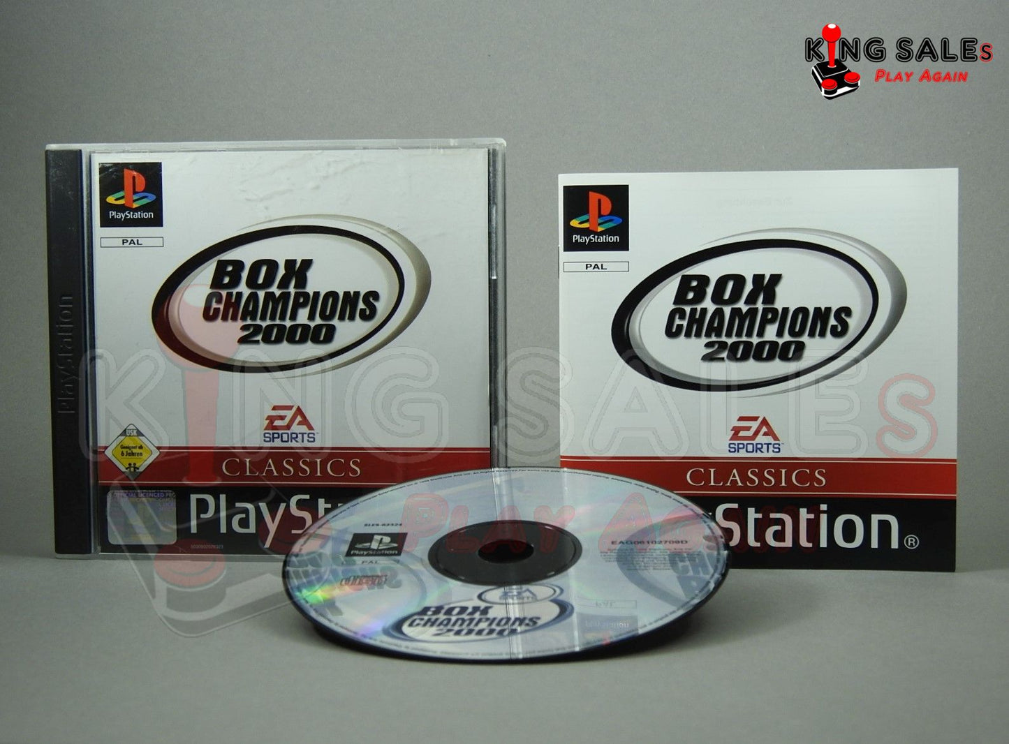 PlayStation Videospiel Box Champions 2000 Hülle mit Anleitung und DIsc