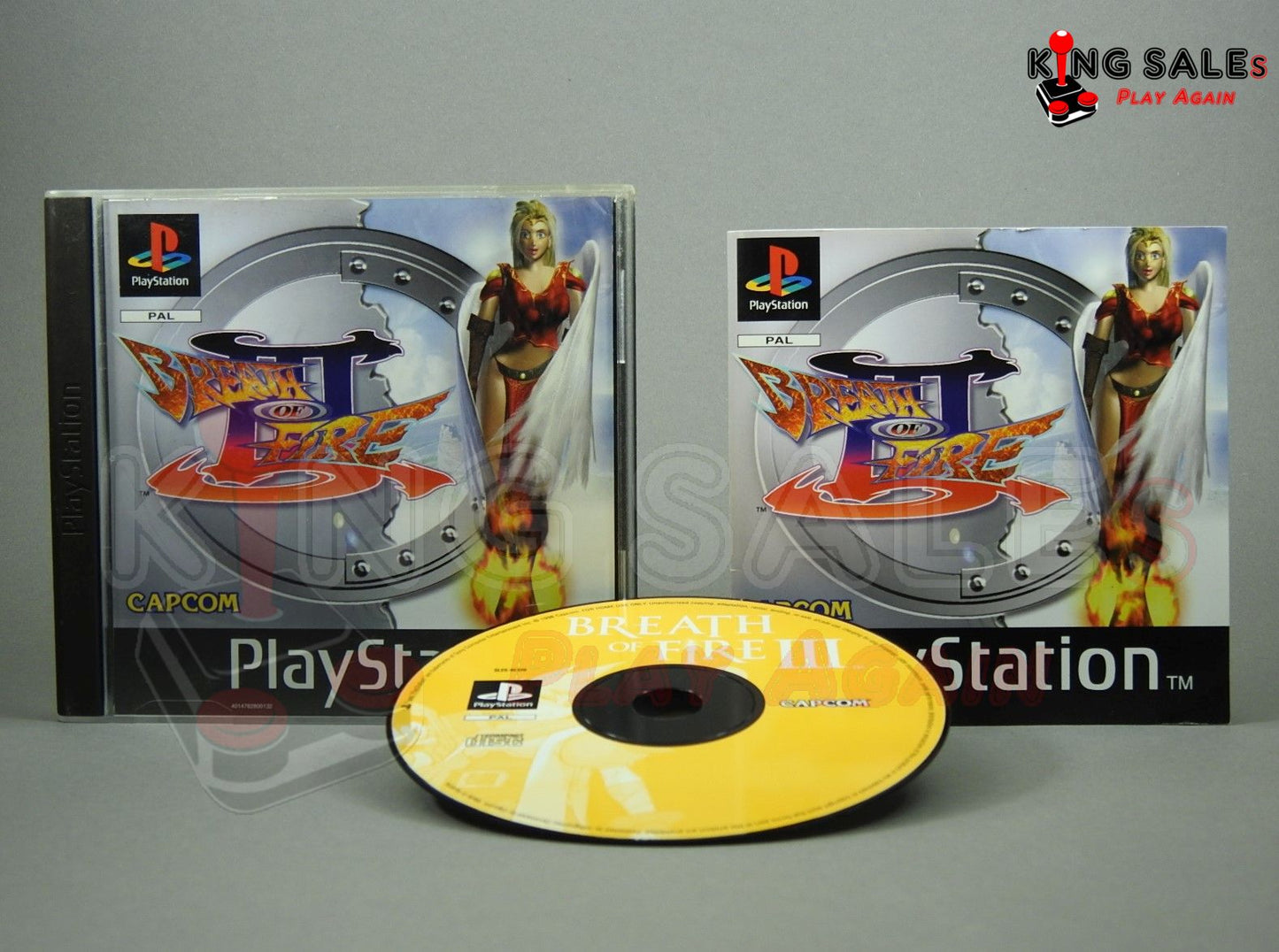 PlayStation Videospiel Breath of Fire III
Hülle mit Anleitung und Disc