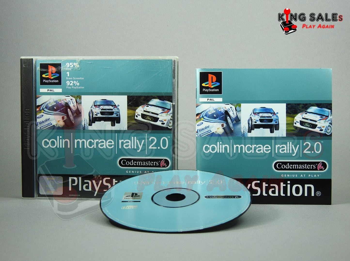 PlayStation Videospiel Colin McRae Rally 2.0 Hülle mit Anleitung und Disc