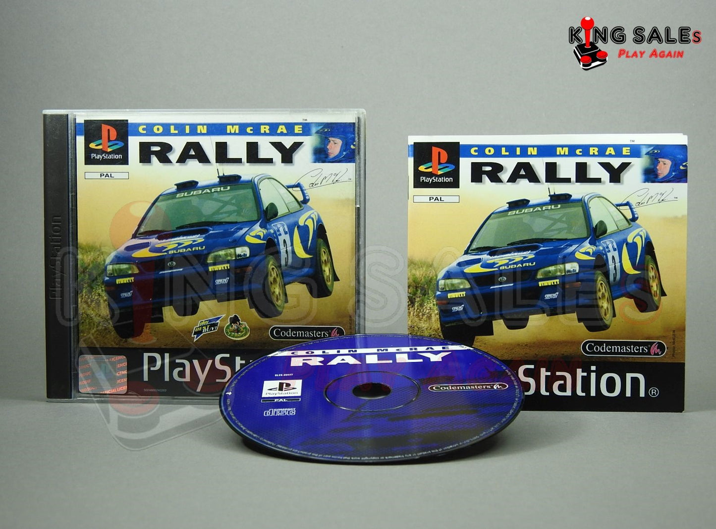PlayStation Videospiel Colin McRae Rally Hülle mit Anleitung und Disc