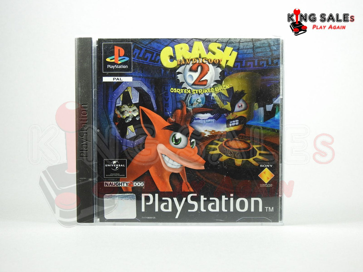 PlayStation 1 Videospiel Crash Bandicoot 2 Hülle von vorne