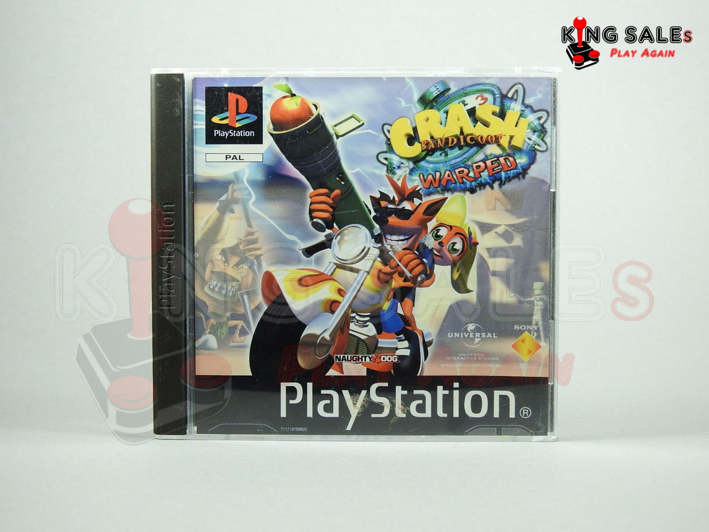 PlayStation Videospiel Crash Bandicoot 3 Warped Hülle von vorne