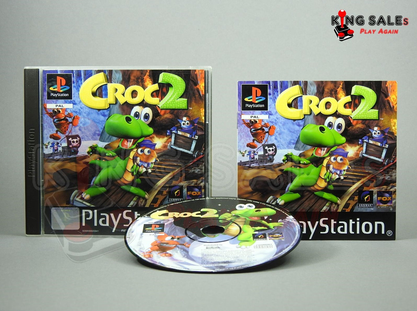 PlayStation Videospiel Croc 2 Hülle mit Anleitung und Disc